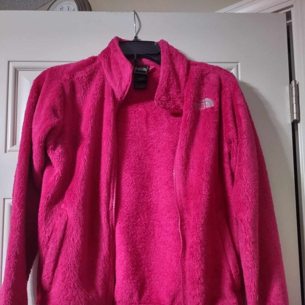 North Face Girls Pink Coat. Size 14/16